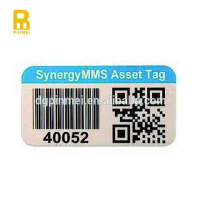 Asset Tracking Tag Aluminum Name Tag Property Tags with Different Unique Barcode QR code ID Number