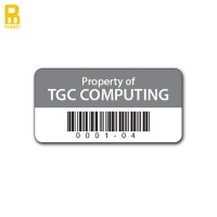 Aluminum Number Property Tags Barcode  Asset Tracking Tag Stainless Steel Equipment Labels Metal Data Tag For Laser